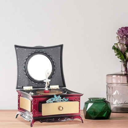 Ballerina Jewelry Box Music Box Organizer - Rotating Gift Box Decor