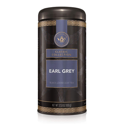 Teabloom Earl Grey Loose Leaf Tea, Updated Classic Assam Tea With Blue Cornflower Petals, Fresh Whole Leaf Blend, 3.53 Ounce Loose Leaf Tea Canister Makes 35-50 Cups