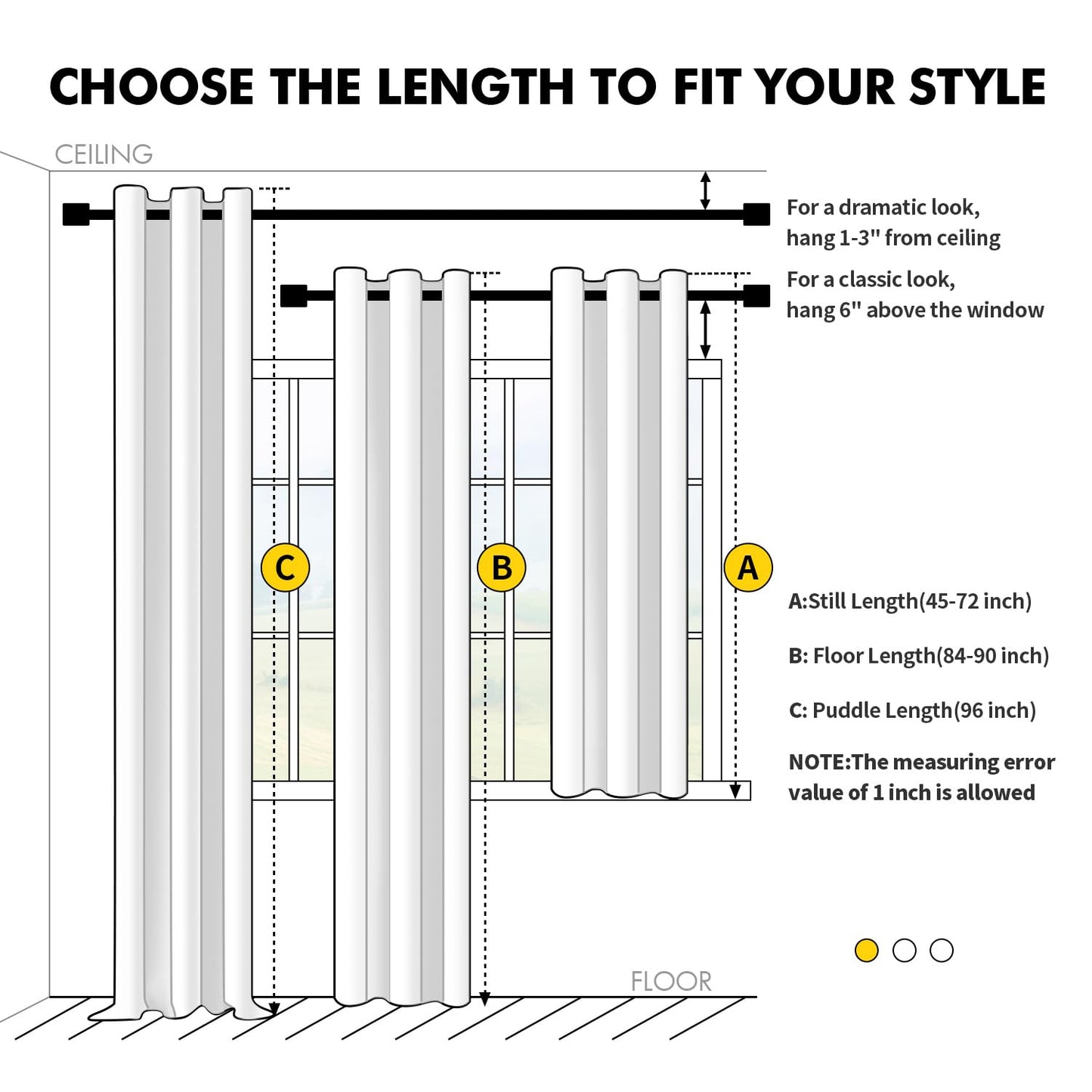 MIULEE Taupe Blackout Curtains for Bedroom Living Room 72 Inches Long 2 Panels, Thermal Insulated Room Darkening Drapes Solid Grommet Noise Reduction Light Blocking Window Treatments 40x72 inch