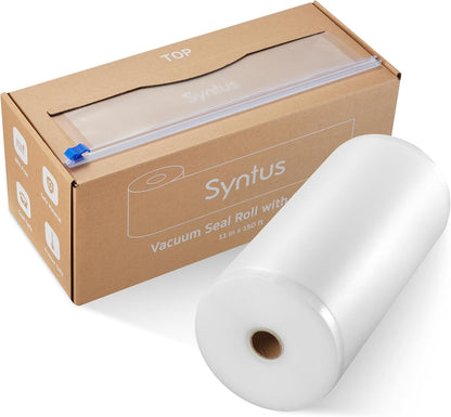 Syntus Vacuum Sealer Bags Roll - 11" x 150' Heavy-Duty BPA-Free Food Storage with Cutter
