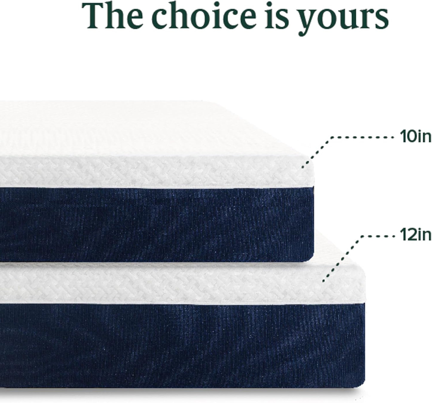Zinus 12 Inch Queen Cooling Comfort Hybrid Mattress - Fiberglass Free, Medium Firm, Motion Isolation, Certified Safe Foams