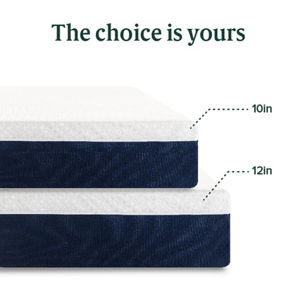 ZINUS 12 Inch Twin Cooling Comfort Hybrid Mattress [New Version], Fiberglass Free, Medium Firm Feel, Motion Isolation, Certified Safe Foams & Fabric