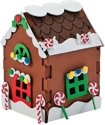 HAPPY DEALS Gingerbread House Craft Kits - 3D Christmas Fun | 2 Individually Packaged Kits