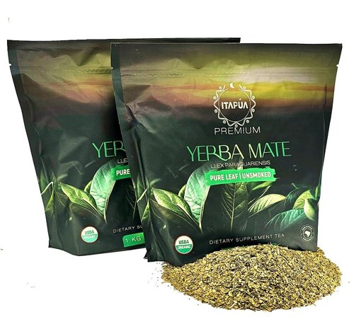 GOYERBAMATE Premium Organic Yerba Mate (Smoke Free, Pure Leaf) 2 KG (4.4 LBS)