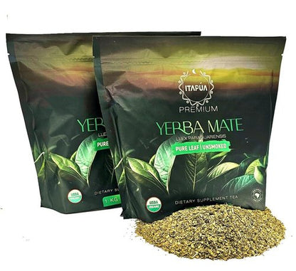 GOYERBAMATE Premium Organic Yerba Mate (Smoke Free, Pure Leaf) 2 KG (4.4 LBS)