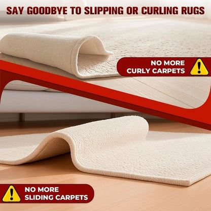 12PC Heavy Duty Carpet Tape by [Brand Name] - Double-Sided Non-Slip Adhesive for Hardwood Floors