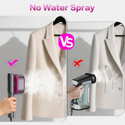 Skiennix 1200W Portable Handheld Garment Steamer - Fast 15-Second Heat-Up, 5 Modes, 110ml Tank | Carbon Gray Purple
