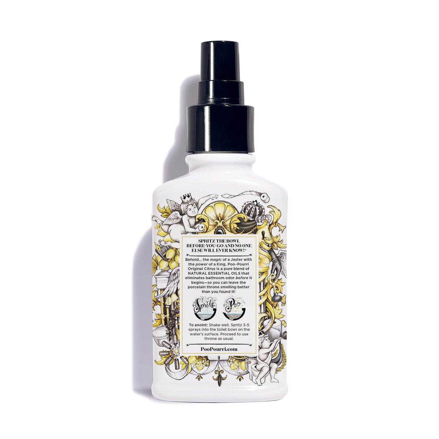 Poo-Pourri Before-You- go Toilet Spray, 4 Fl Oz, Original Citrus Scent