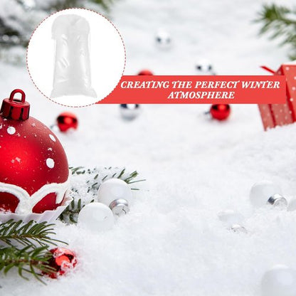 Jerify Christmas Fake Snow - Fluffy Indoor Artificial Snow Blanket for Holiday Decor | 12 Pack, 3.53 Ounce Bags