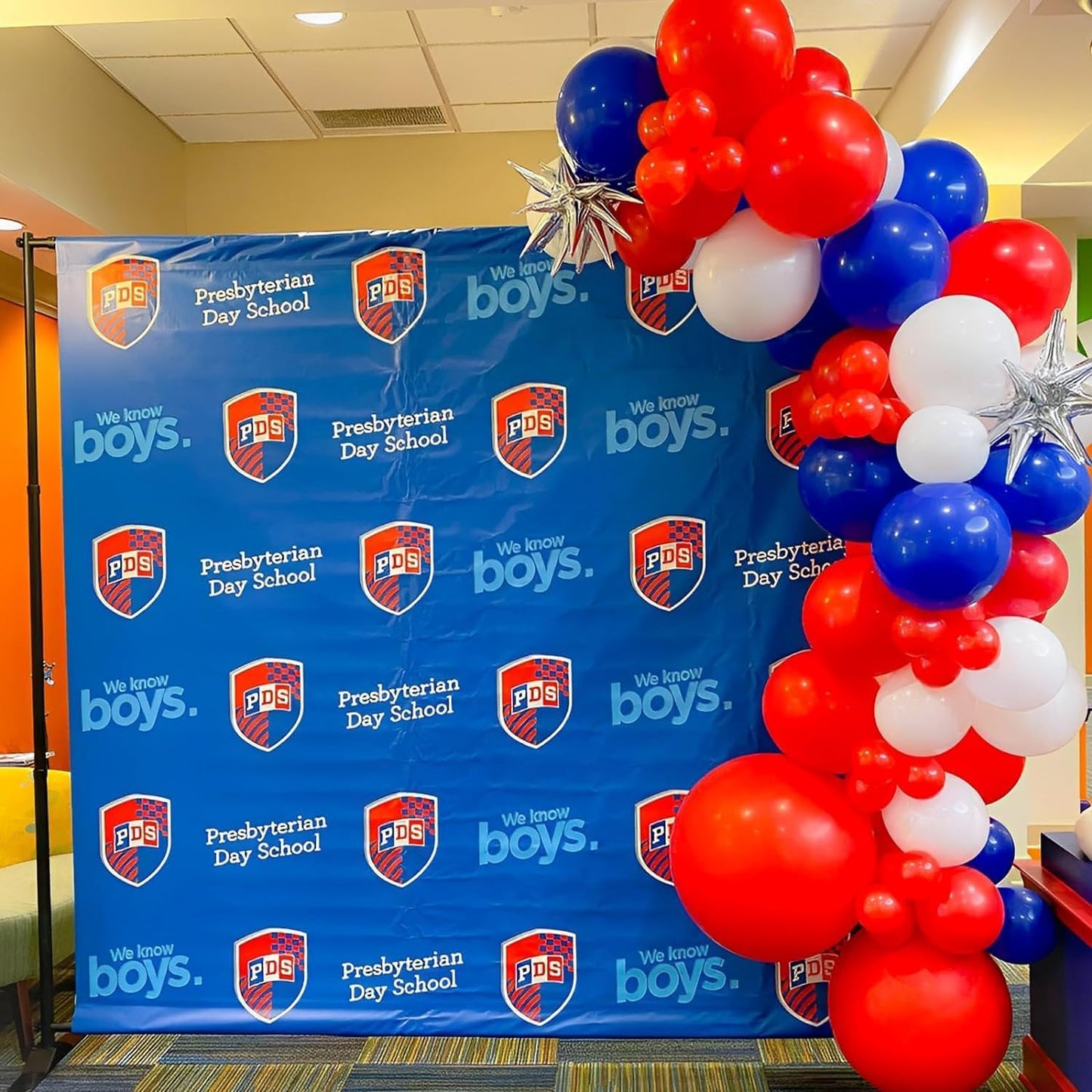 Voircoloria 130pcs Party Balloons - Red, White & Blue Latex in Various Sizes for Celebrations