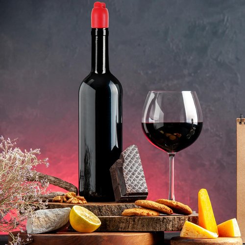 8 Pcs Silicone Wine Stopper with Handle Upgraded Reusable Wine Covers for Bottles 4 Colors Wines Seal Stopper Sparkling Wines Bottle Stoppers Leak Proof Champagne Cap Beer Sealing Lids