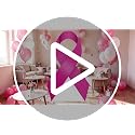 Pink Ribbon Awareness Stand-Up for Indoor Outdoor Decor - 4 FT