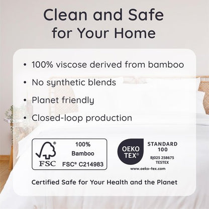 Bambaw 100% Viscose Derived from Bamboo Duvet Cover Queen Size – 3 Pieces Cooling Duvet Cover Queen Set, Soft Duvet Cover Queen Size, Breathable Duvet Cover Set, Soft Bedding Set, No Comforter (White)