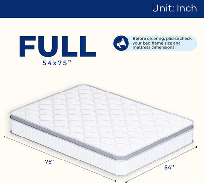 Neo Sleep Full Size Mattress - 12 Inch Hybrid Comfort & Support with Cooling Gel Foam | Medium Firm