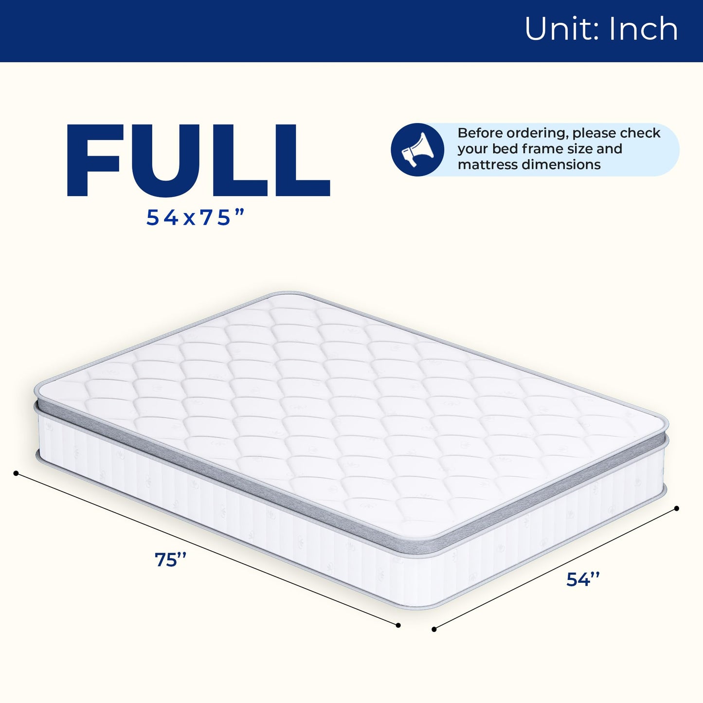 Neo Sleep Full Size Mattress, 12 Inch Hybrid Comfort & Supportive Mattress in a Box, Cooling Gel Memory Foam and Pocket Springs with Pressure Relief, CertiPUR-US Certified, Medium Firm