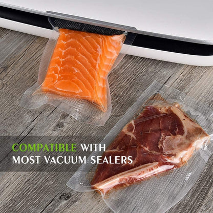 Vacuum Sealer Bags - Commercial Grade BPA-Free Rolls | 6 Pack: 3 Rolls 11" x 20' & 3 Rolls 8" x 20' - Durable Sous Vide Food Storage