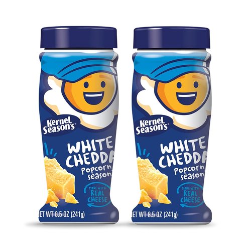 Kernel Season's White Cheddar Popcorn Seasoning - Flavorful 8.5 Ounce Pack (Set of 2)