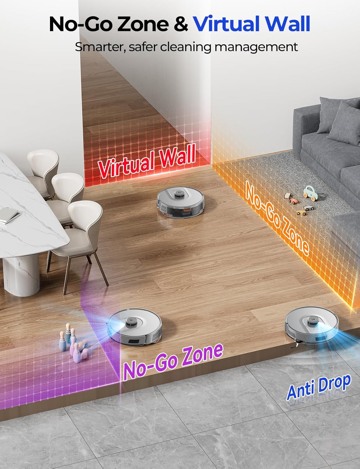 R11 Robot Vacuum by [Brand Name] - 20,000 Pa Suction Power | Self-Emptying & Lidar Navigation | Gray