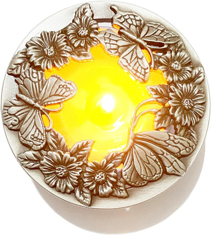 Silver Butterfly Candle Toppers - Decorative Covers for Even Melt | Perfect Gift for Women