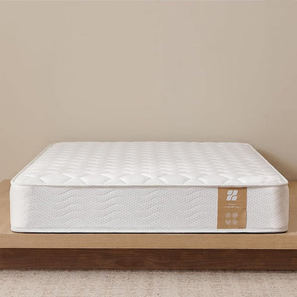 Profus 8 Inch Twin Hybrid Memory Foam & Bonnell Spring Mattress - White Variation