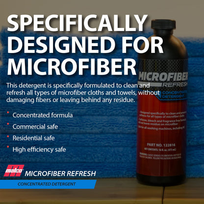 Malco Microfiber Refresh Concentrated Detergent – Heavy-Duty Microfiber Towel Cleaner/Specifically Designed to Clean, Restore and Preserve Towels / 1 Gallon (122801)
