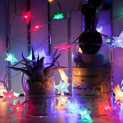 Minetom Star String Lights - 33 ft Color Changing Lights with Remote & Timer for Bedroom, Patio, Party