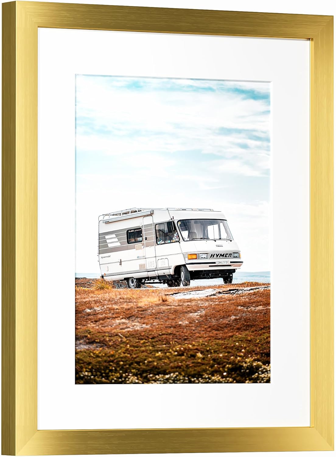 PEALSN 11x14 Picture Frame - Elegant Gold Design for 8x10 Photos with Mat or 11x14 Without Mat