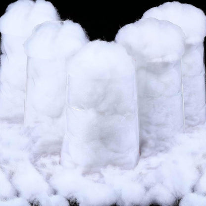 Shappy Christmas Fake Snow | 165.79 Ounce Fluffy White Cloud Fiber for Indoor Decor