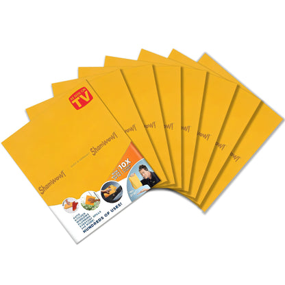 Original Shamwow - Super Absorbent Multi-Purpose Cleaning Shammy Chamois Towel Cloth - Holds 10X its Weight in Liquid - Machine Washable - Will Not Scratch (8 Pack, Orange)