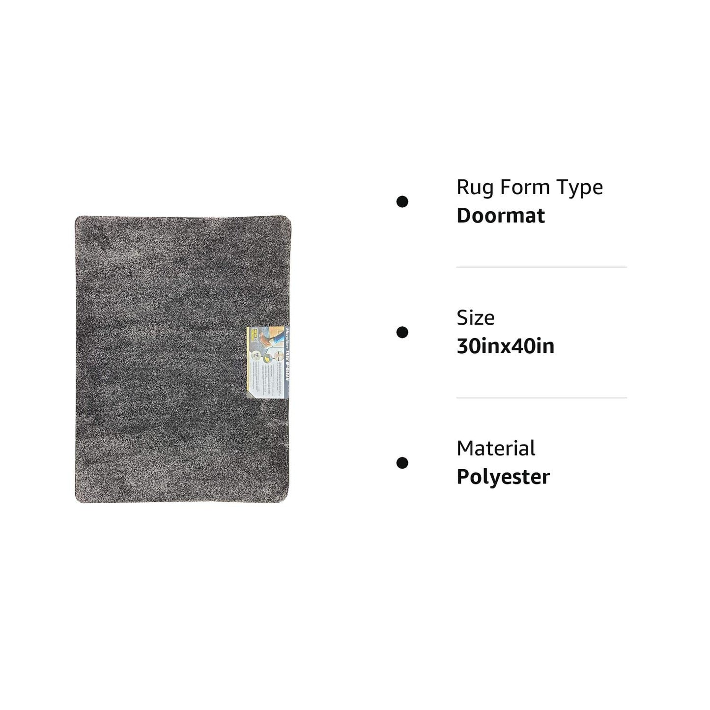 Trek N' Clean Microfiber NFSI High-Traction Mat Indoor/Outdoor 30x40