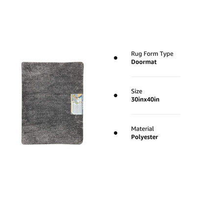 Trek N' Clean Microfiber NFSI High-Traction Mat Indoor/Outdoor 30x40