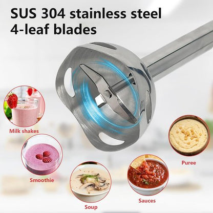 Liebe&Lecker Immersion Blender - 300W Handheld Mixer with Stainless Steel Blades & 2 Speeds | Perfect for Shakes, Purees, Baby Food
