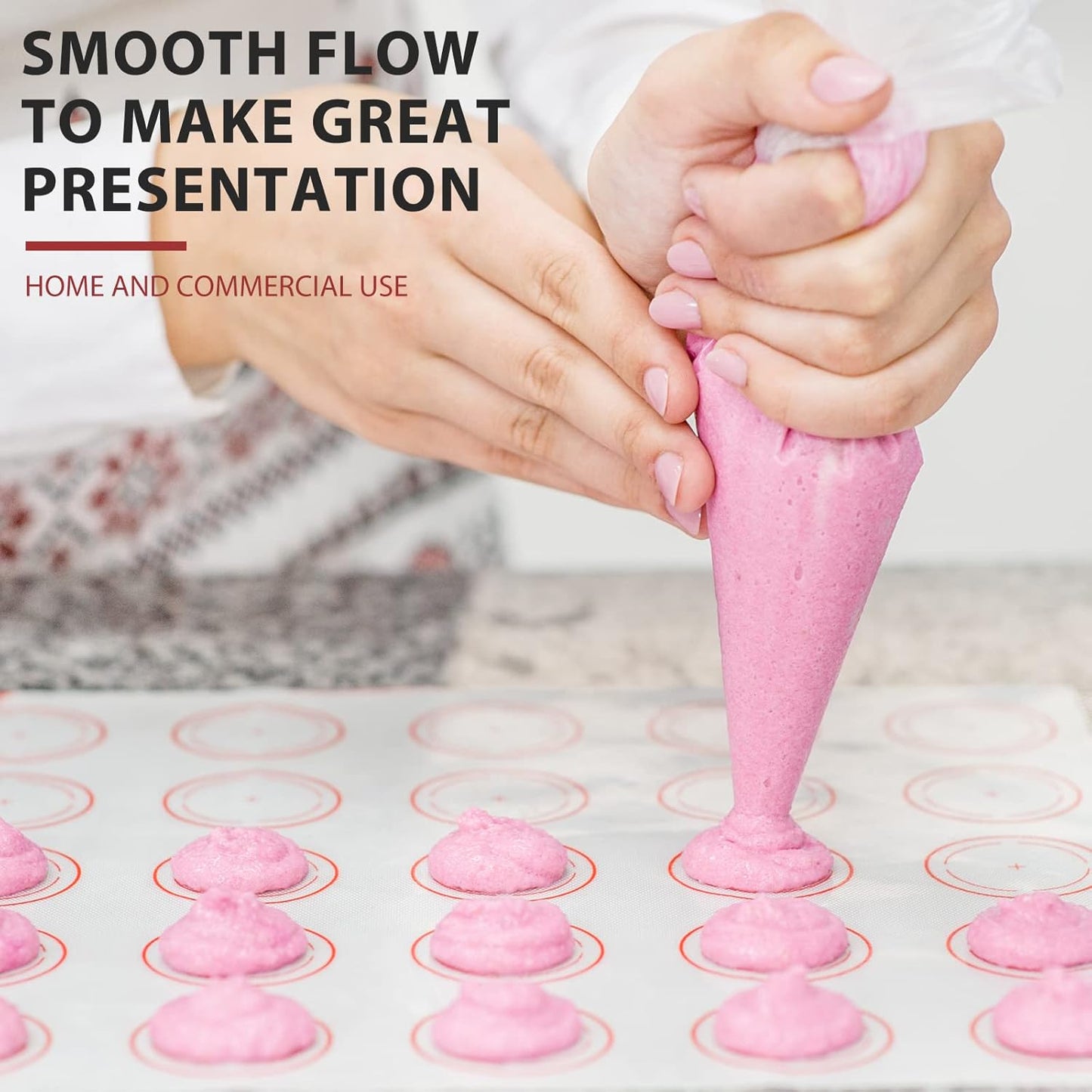 Skiennix 100pcs Disposable Mini Piping Bags - 8 Inch Pastry Bags for Cream Frosting & Icing