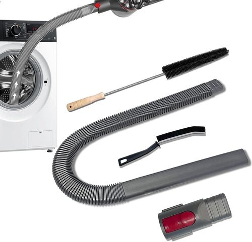 Dyson Dryer Vent Cleaner Kit - Lint Brush & Hard Bristle Crevice Tool for V15, V12, V11, V10, V8, V7