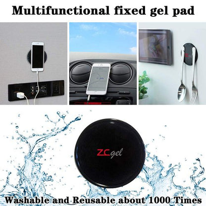 ZC GEL 8 Pcs Rug Tape Hardwood Floor No Damage, Reusable Washable Grippers for Rugs, Carpet Tape for Area Rugs, Non Slip Rug Pads Grippers (Black