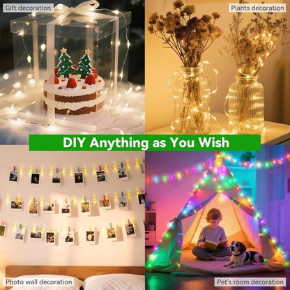 Lovelite Fairy Lights - 34 Color Changing String Lights | 40FT, 120 LEDs, Waterproof, Remote Control