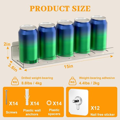 LAZYROSY Floating Shelves - Clear Acrylic Wall-Mounted Storage | No Drill Adhesive for Bathroom & Bedroom