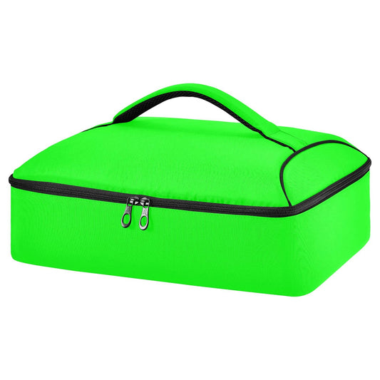 Kigai Pure Fluorescent Color Casserole Dish Carrier for Hot or Cold Food Storage,Insulated Casserole Carrying Case Perfect for Parties, Picnics and Camping; Fits 9” x 13”Baking Dishes