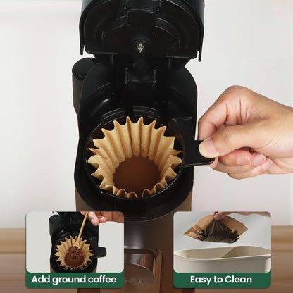 Ninja Disposable Coffee Filters - Unbleached Paper for PB051 & PB041 Single Serve Maker | 150 PCS