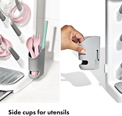OXO Tot Expandable Drying Rack - Space-Saving Design for Newborn Baby Bottles & Essentials