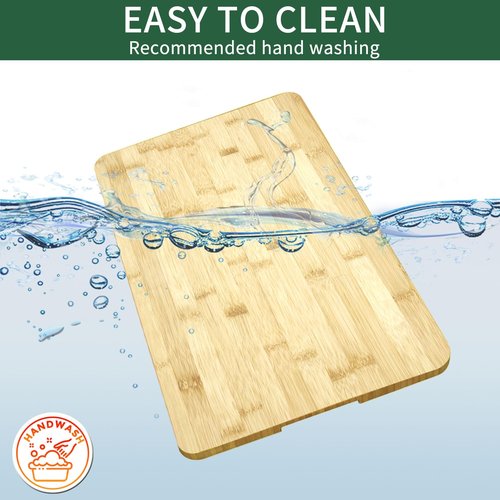 GWBSXM Bamboo Cutting Board for Breville BOV800XL 845BSS 860BSS Smart Oven, Countertop Convection Oven Accessories With Silicone Feet, Heat Resistance, Creates Storage Space