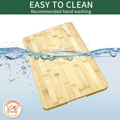 GWBSXM Bamboo Cutting Board for Breville BOV800XL 845BSS 860BSS Smart Oven, Countertop Convection Oven Accessories With Silicone Feet, Heat Resistance, Creates Storage Space