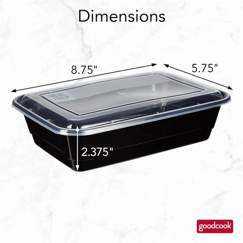 GoodCook Meal Prep Containers - Durable & Versatile | Ideal for Meal Planning & Storage