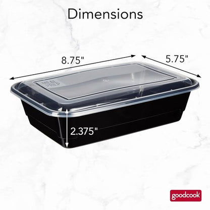 GoodCook Meal Prep Containers - Durable & Versatile | Ideal for Meal Planning & Storage