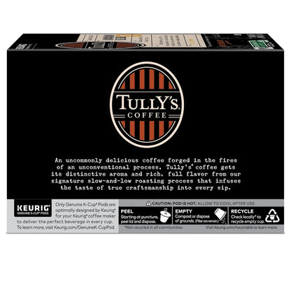 Tully's Coffee Hawaiian Blend K-Cup Pods - Medium Roast, 72 Count | Perfect for Keurig Machines