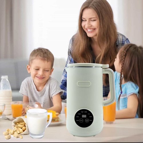 8-in-1 Automatic Soy Nut Milk Maker,40oz Soy Milk Maker for Homemade Almond,Oat,Soy Milk,Rice Paste,Complementary Food,Juice,Milk Maker Machine with Delay Start/Keep Warm/Self Clean/Boil Water (White)