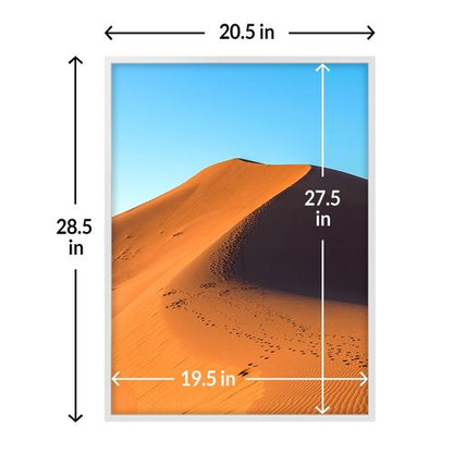 LaVie Home 20x28 Picture Frame for Wall Display, 20x28 White Picture Frame with HD Plexiglas, 20 x 28 Poster Frame 1 Pack, Display Frame for Vertical or Horizontal, Classic Collection