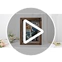 Brown 11x14 Deep Shadow Box Frame with Removable Shelves for Medals