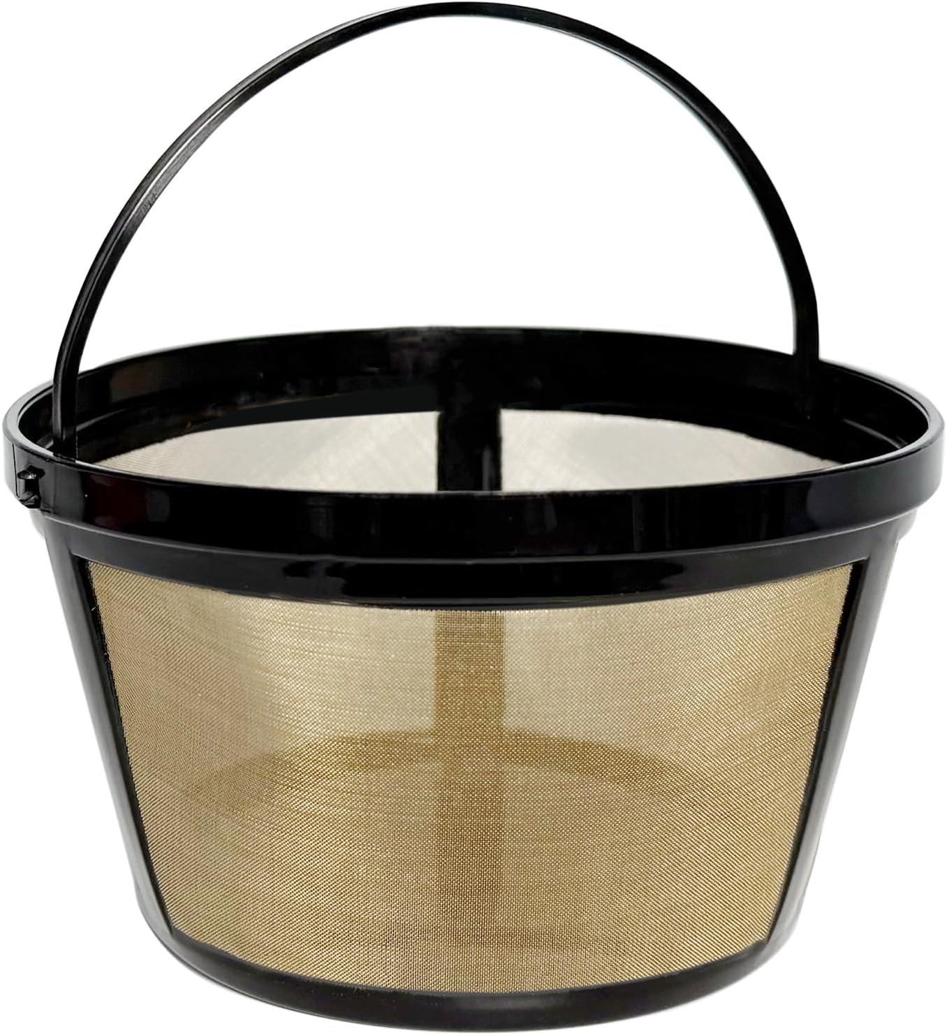 Mr. Coffee Gold Reusable Coffee Filter - 2-Pack for 8-12 Cup Coffee Makers | Compatible with Black & Decker