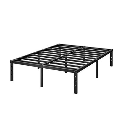HLIPHA Metal Platform Bed Frame 14 Inch Tall,No Box Spring Needed,Full Size Bed with Heavy Duty Strong Support Slats,Easy to Assemble,Black